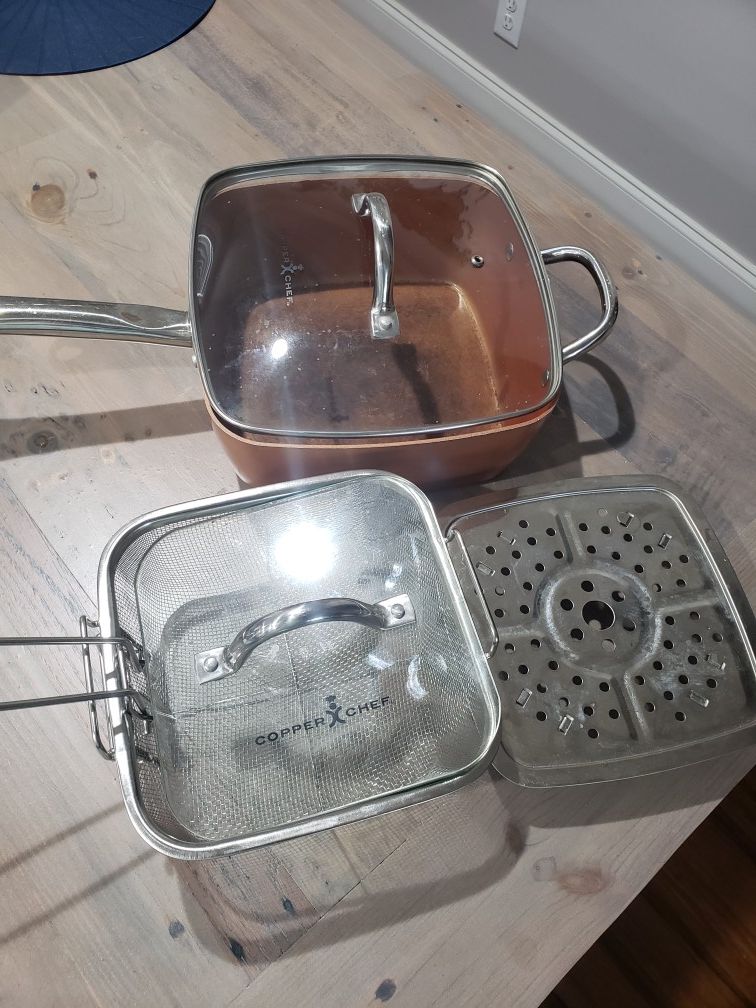 Copper chef square pot/pan