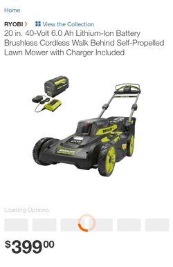 Ryobi Brushless Self Propelled Lawnmower