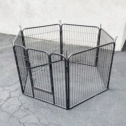 $85 (New in Box) Heavy duty 32” tall x 32” wide x 6-panel pet playpen dog crate kennel exercise cage fence 