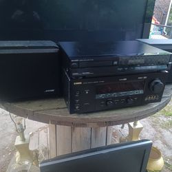 YAMAHA NATURAL SOUND 7.1 CHANNELS RECEIVER/SHARP CD PLAYER/BOSE 201 SPEAKERS DAYTON SUB-100 SUBWOOFER  $600 FINAL PRICE