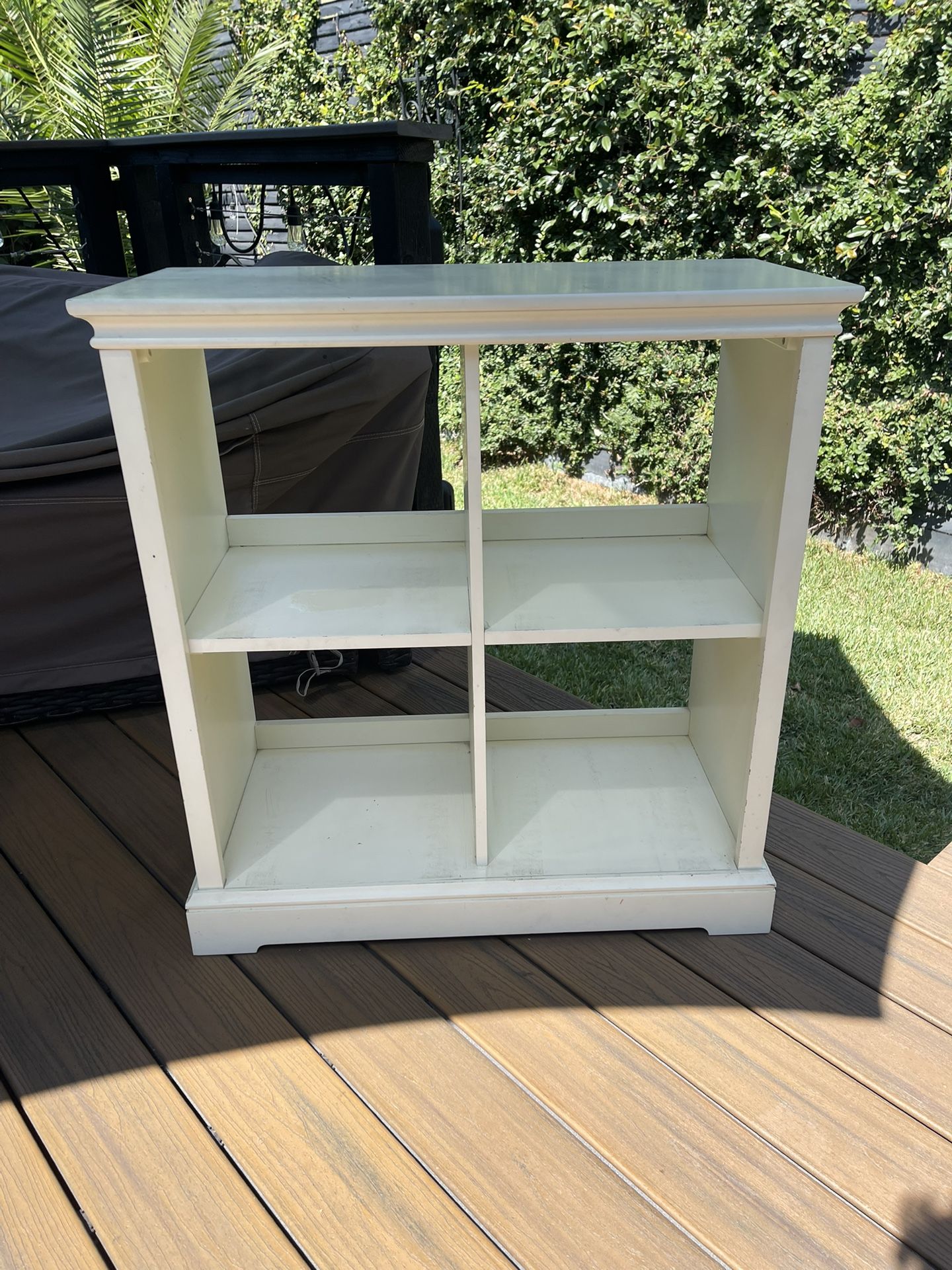 Pottery Barn Bookcase - Solid Wood - Antique White