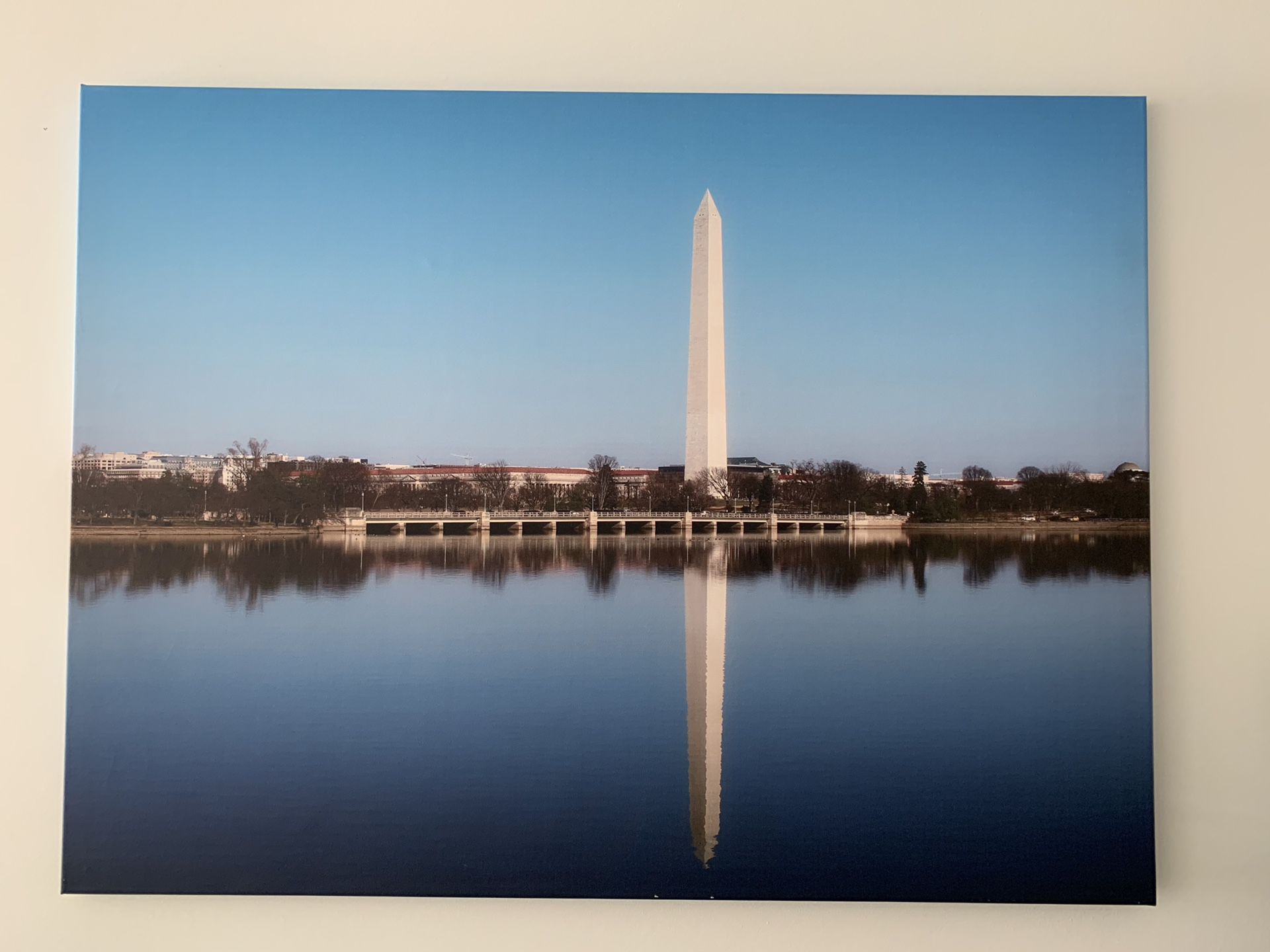 Washington Monument Reflection Canvas