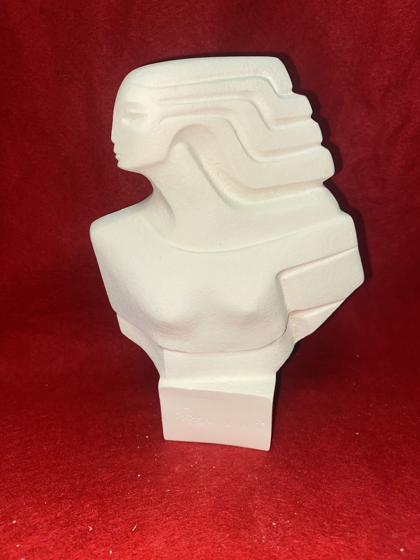 6.5 Inch Alabaster Greek Modern Woman Statue Imported From Greece (3 available)