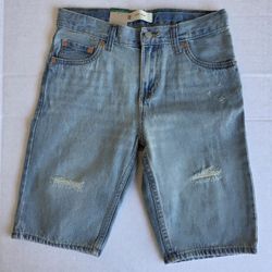 Levi's 511 Youth Denim Shorts Light Blue Size 14