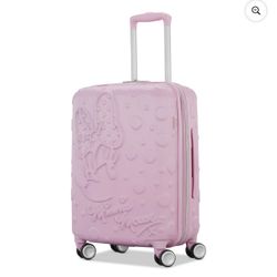 Disney x American Tourister All Ages Minnie Mouse Carry On Suitcase with Spinner Wheels - Pink