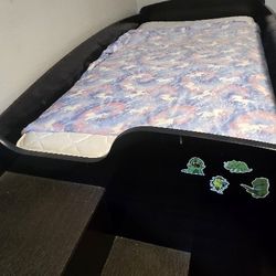Twin Size Loft Bed With Matching Dresser