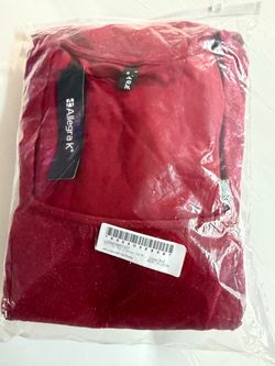 Allegra K Red Velvet Dress Large