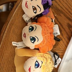 Hocus Pocus Sanderson Sisters Plush Clips 