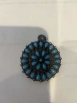 Navajo Turquoise Cluster Pendant