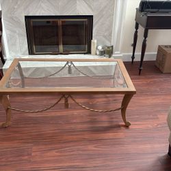 Metal/Iron Coffee Table And End Table