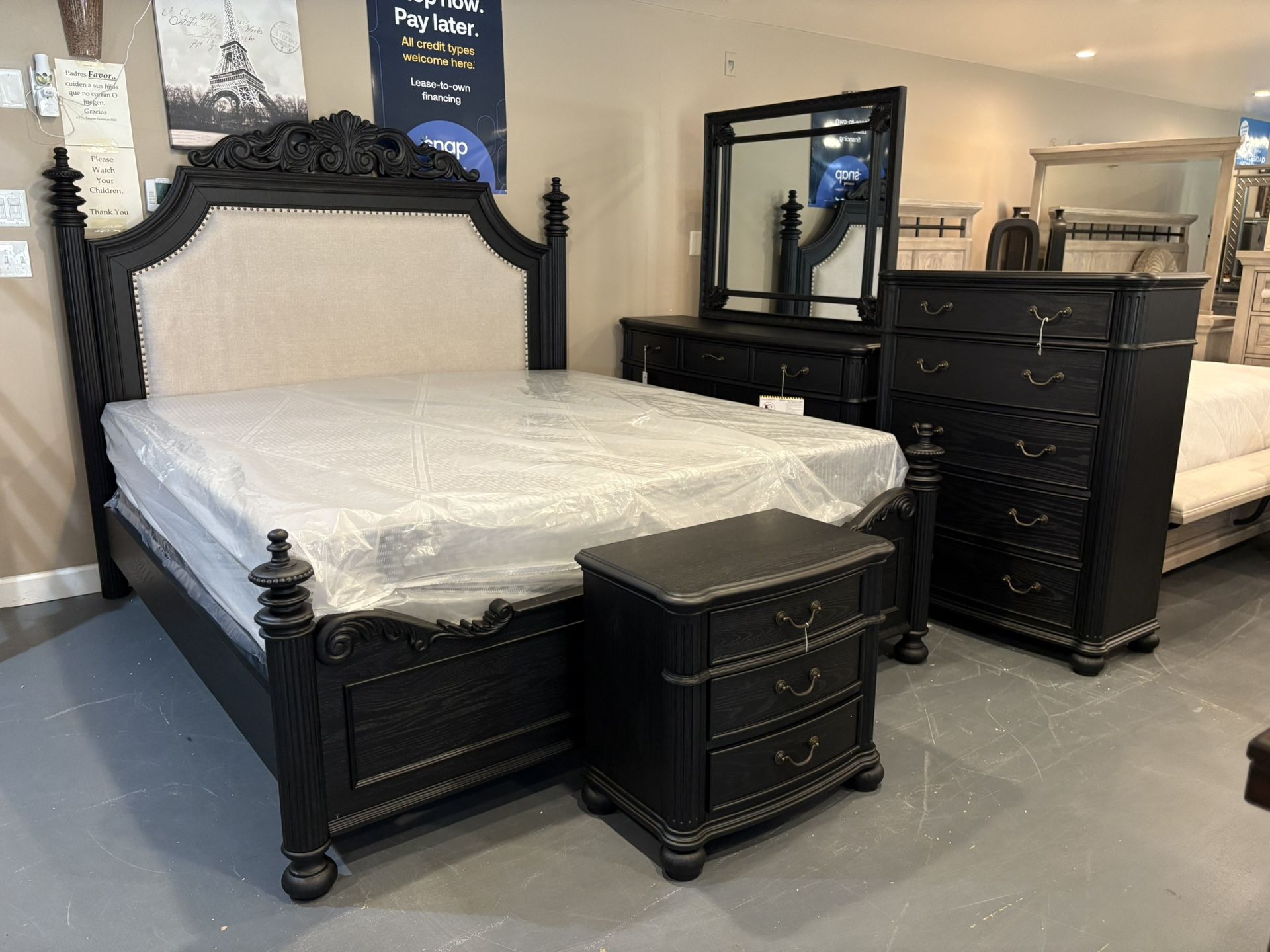 New 5pc King Bedroom Set