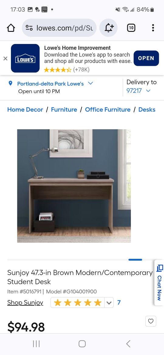 *New* Sunjoy Student Desk