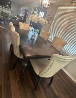 Ashley 6 chairs and dinning table