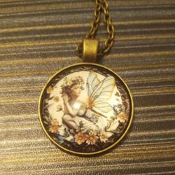Vintage Style Fairy Necklace 