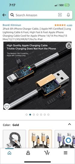 Charger Cable Amazon 10 Foot Iphone Charger 10 FT Micro USB Fast