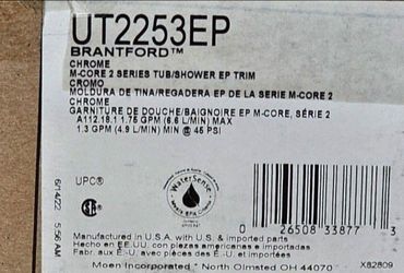 Moen M-Core Brantford Tub And Shower Faucet In Chrome (Valve Included)