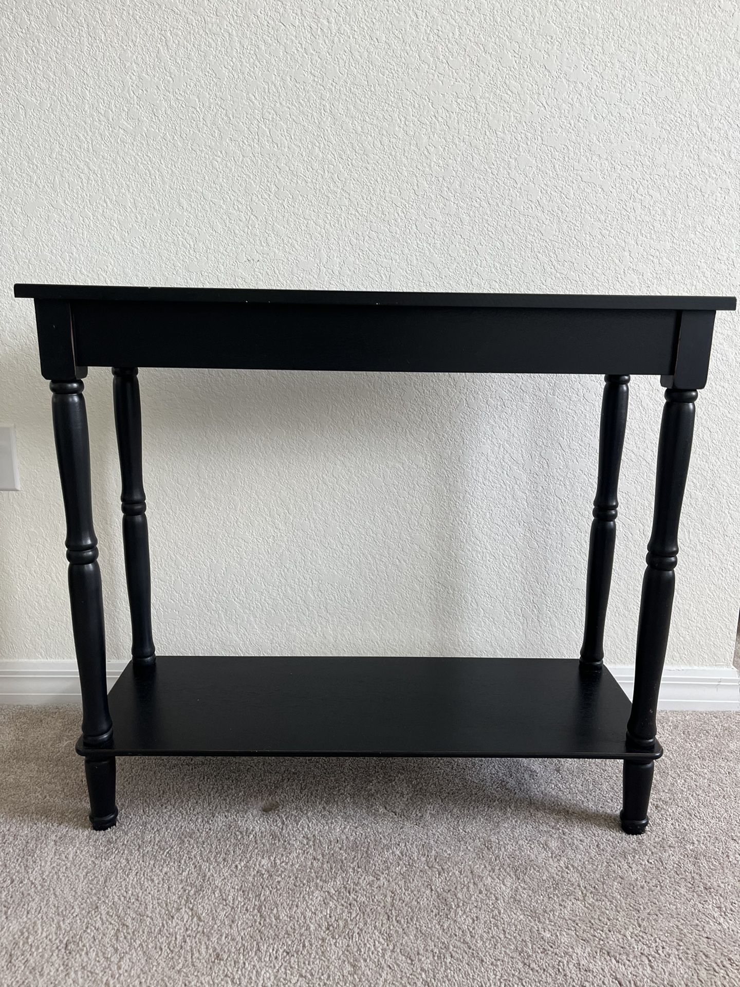 Black Wooden Console Table