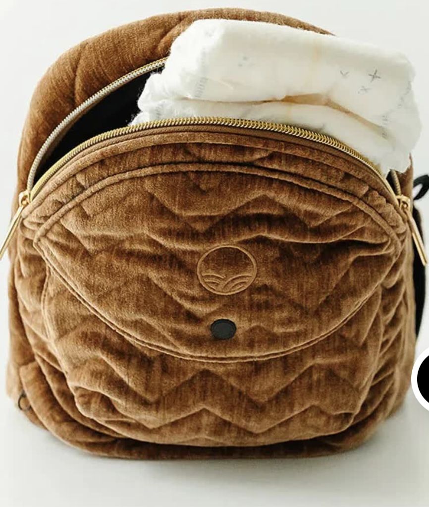 Quilted Brown Tushbaby Baby Carrier