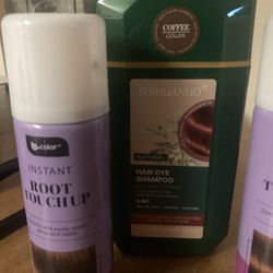 Free Brown Hair Color Shampoo And Brown Retouch Spray.