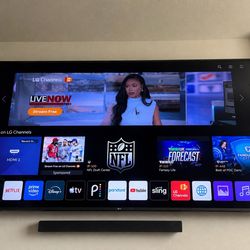 75” LG Smart TV – Excellent Condition