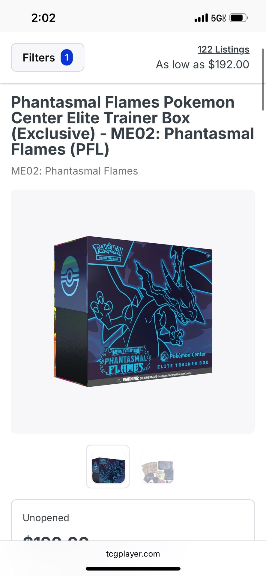 Phantasmal Flames Pokémon Center Etb