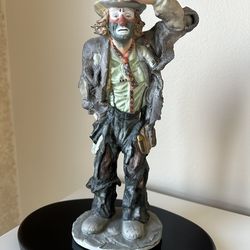Flambro Emmett Kelly Jr. Limited Edition Porcelain Circus Clown Figurine