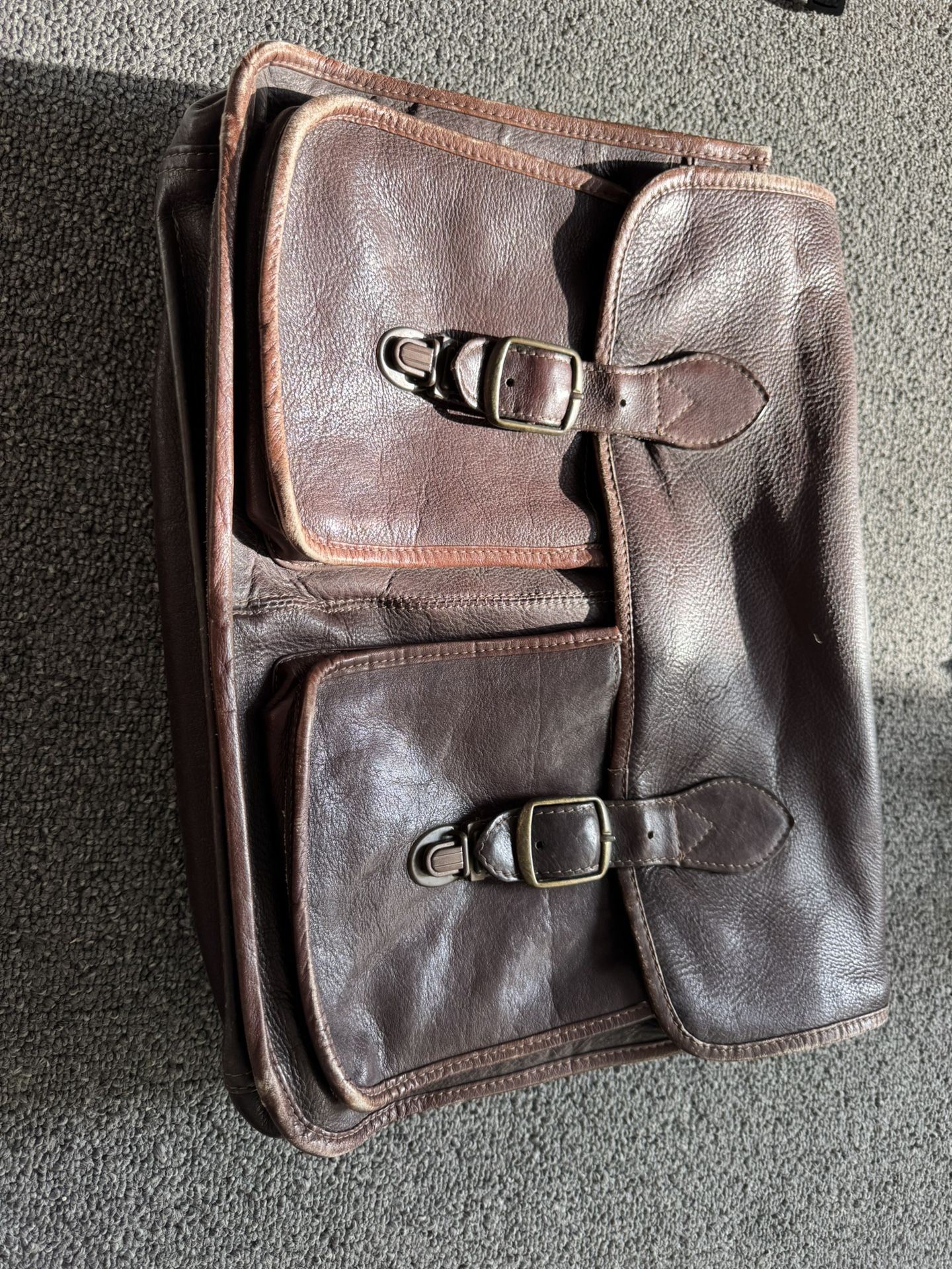 Vintage Wilson's The Leather Experts Leather Travel Messenger Laptop Bag