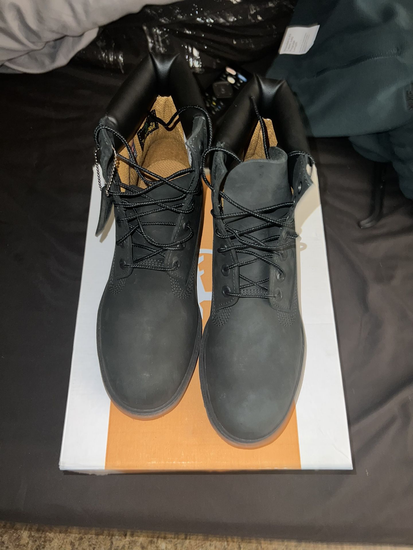 9.5 Men’s Black Timberland Construction Boots 