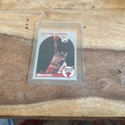 1990 Michael Jordan Hoops Raw Card