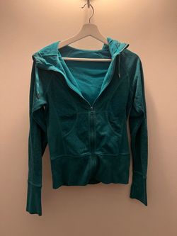 Zella Teal Full-Zip Hoodie Sweatshirt