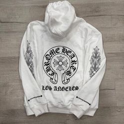 White Chrome Hearts Hoodie - Los Angeles Edition