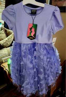 Child Size Wicked - Dress Violet Butterflies 