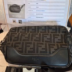 FENDI  CANVAS BUM BAG