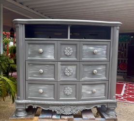 A Stunning Driftwood Inspired Dresser Entertainment Beauty