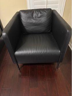 Two vinyl side chairs