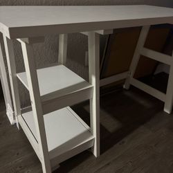 Large White Desk