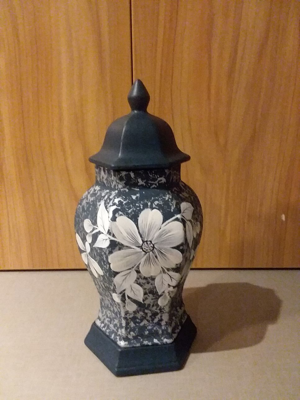 Vintage Ceramic Flower Canister