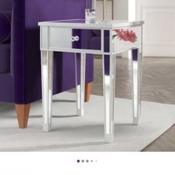 Mirrored Night Stand 