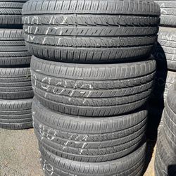225/40/19 Bridgestone 225 40 R 19  set of matching used tires in great condition 300$ for 4 tires plus tax.  Mount available but not included. City ti