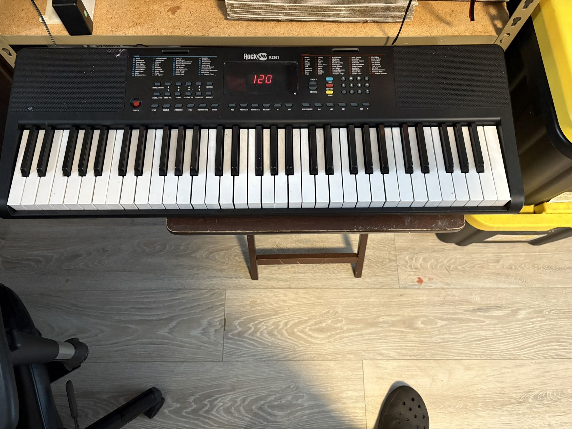 RockJam Compact 61 Key Keyboard