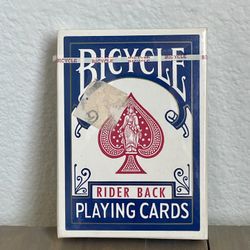 Vintage Sealed BICYCLE Rider Back Playing Cards - Blue Poker USA