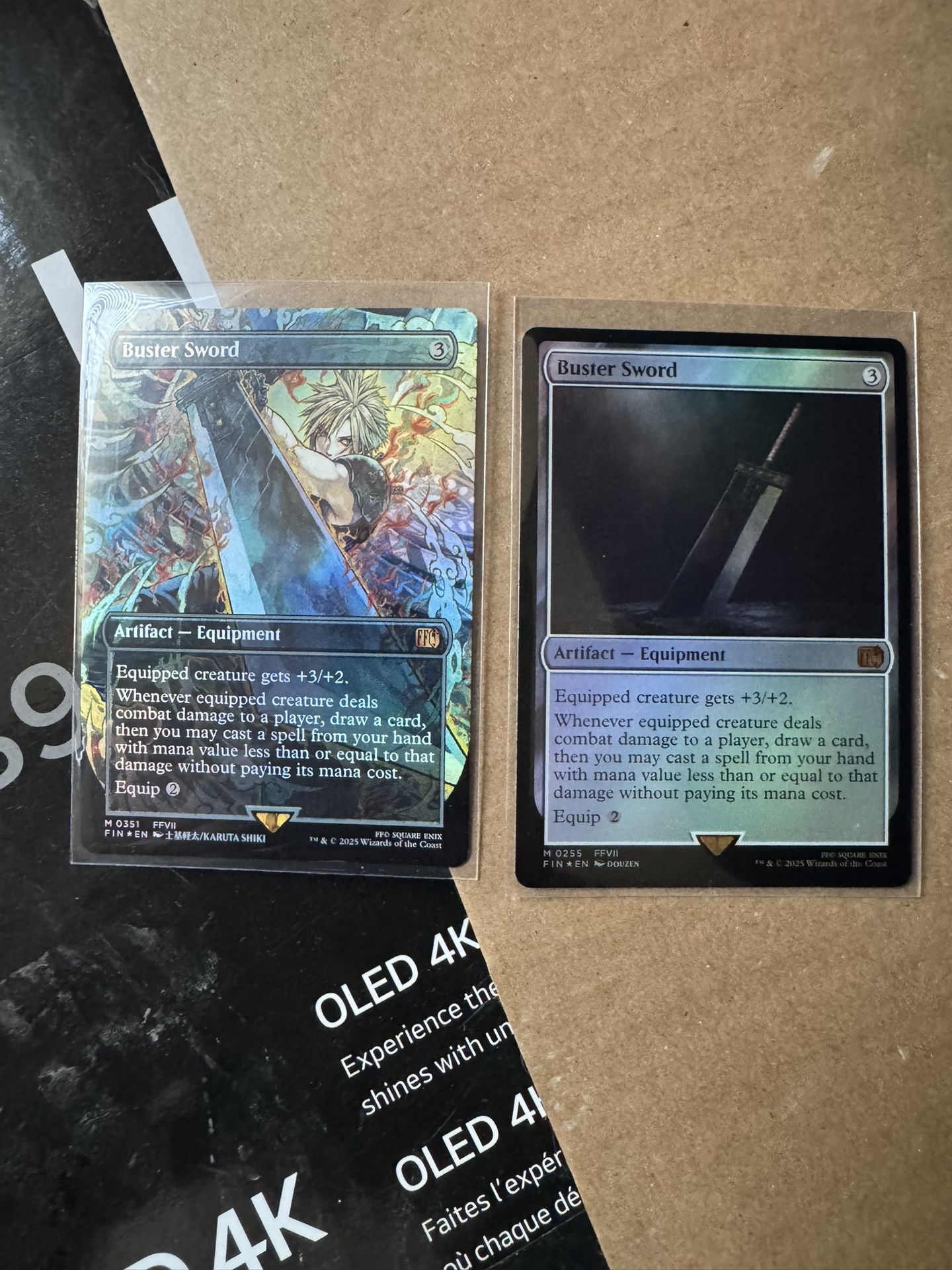 Magic Final Fantasy Buster Sword 2x Cards