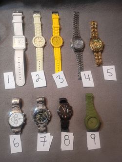 Lot of 9 Mixed Fashion Watches