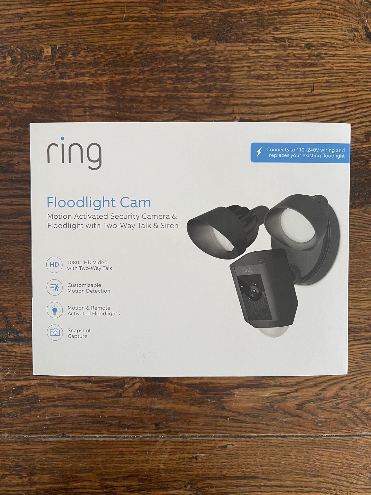 Ring Floodlight Camera Black