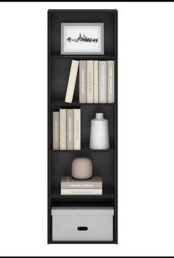 New Other Furinno 5-Tier Bookshelf With Open Shelves, 9.4” x 15.8” x 52”