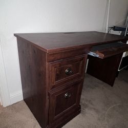 Wooden Desk With Drawers