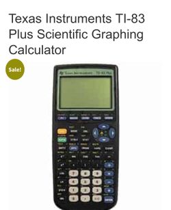 TI 83 calculator