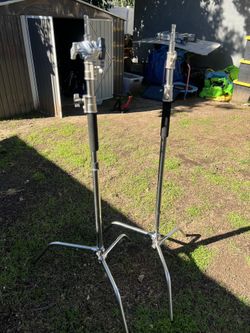 Set Of 2 Neewer 10 Feet/3 Meters Adjustable C-Stand Light Stand