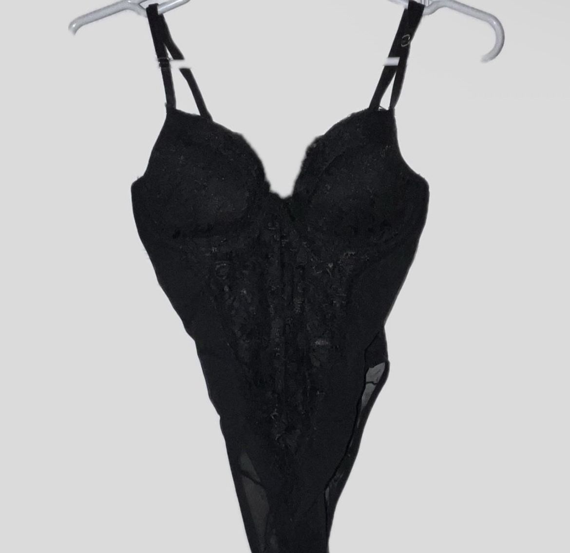 Black Lace Lingerie Bodysuit