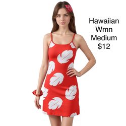 Hawaiian Lilo and Stitch Dress Costume Womens Medium Birthday Halloween